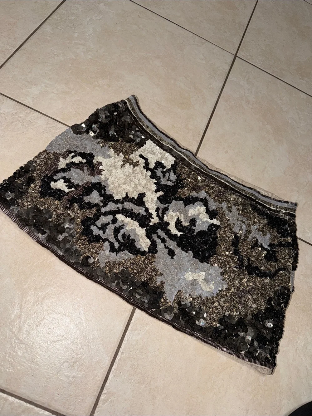 ALLSAINTS beaded mini skirt. Size 8